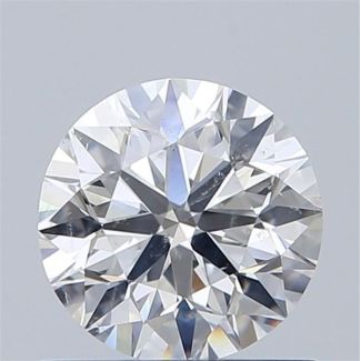 0.90 Carat Round G SI2 VG EX GIA Natural Diamond