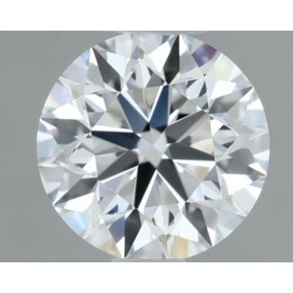 0.6 Carat Round E VVS1 EX GIA Natural Diamond