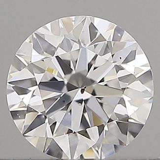 0.4 Carat Round D VS2 EX VG GIA Natural Diamond