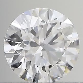 0.40 Carat Round D VVS2 EX VG GIA Natural Diamond