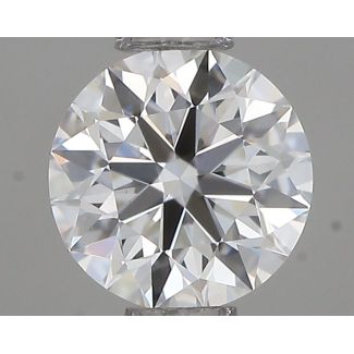 0.45 Carat Round F VVS2 EX GIA Natural Diamond