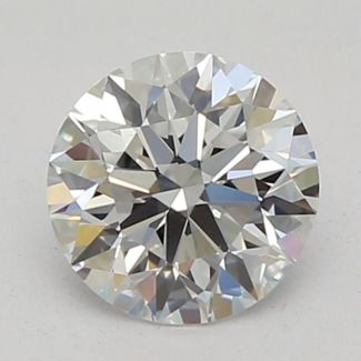 0.45 Carat Round D VVS2 EX GIA Natural Diamond