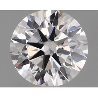 0.31 Carat Round I VVS2 EX GIA Natural Diamond