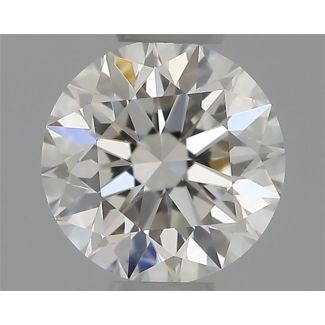 0.36 Carat Round F VS2 EX IGI Natural Diamond