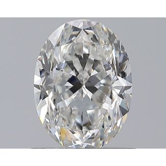 1.0 Carat Oval F IF - EX VG GIA Natural Diamond