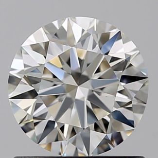 0.75 Carat Round I VVS2 EX GIA Natural Diamond