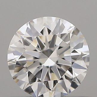 0.43 Carat Round D VVS2 EX GIA Natural Diamond