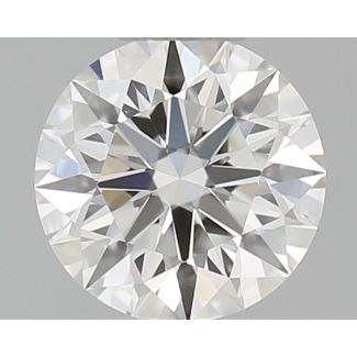 0.5 Carat Round H VVS1 EX GIA Natural Diamond