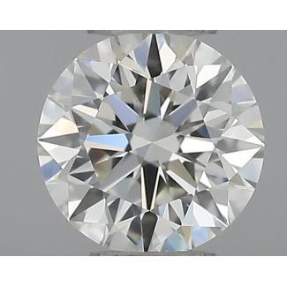 0.35 Carat Round H VVS1 EX IGI Natural Diamond