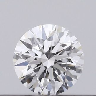 0.2 Carat Round D VVS2 EX GIA Natural Diamond