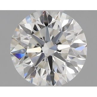 0.55 Carat Round F IF EX GIA Natural Diamond