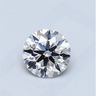 0.6 Carat Round F VVS2 EX GIA Natural Diamond