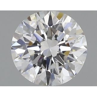 0.6 Carat Round D VS1 EX GIA Natural Diamond