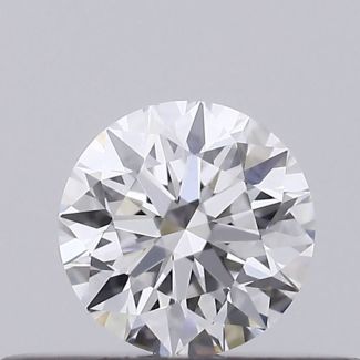 0.25 Carat Round D VVS2 EX GIA Natural Diamond