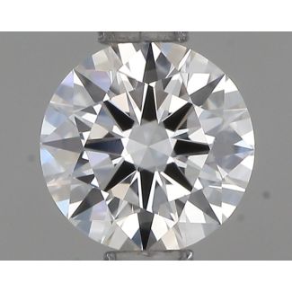 0.46 Carat Round F VVS2 EX GIA Natural Diamond