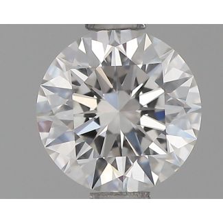 0.72 Carat Round F VVS2 EX GIA Natural Diamond