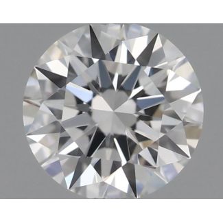 0.35 Carat Round F VVS1 EX GIA Natural Diamond