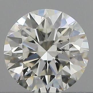 0.40 Carat Round H SI1 EX IGI Natural Diamond