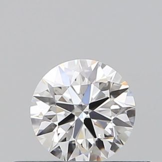 0.33 Carat Round F VVS1 VG EX GIA Natural Diamond