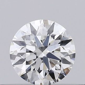 0.31 Carat Round D VVS2 EX GIA Natural Diamond