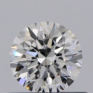 0.45 Carat Round F VS2 VG EX GIA Natural Diamond