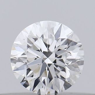 0.19 Carat Round D VVS2 EX GIA Natural Diamond