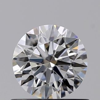 0.53 Carat Round E VS1 EX GIA Natural Diamond