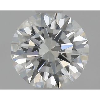 0.5 Carat Round H VVS1 EX VG GIA Natural Diamond