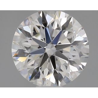 0.54 Carat Round F VS1 EX GIA Natural Diamond