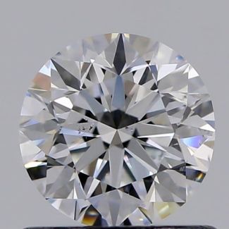 0.70 Carat Round E SI1 VG EX GIA Natural Diamond