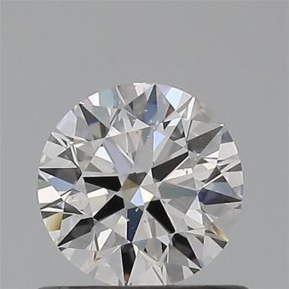 0.56 Carat Round H SI1 EX GIA Natural Diamond