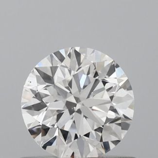 0.51 Carat Round H SI1 EX GIA Natural Diamond