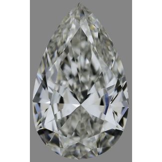 0.40 Carat Pear H VVS2 - EX VG GIA Natural Diamond