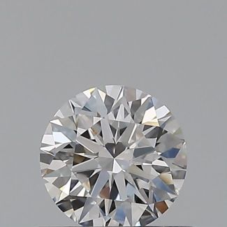 0.43 Carat Round D VVS2 EX GIA Natural Diamond