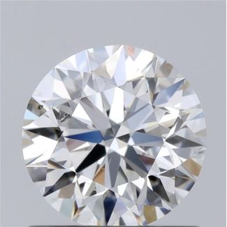 0.90 Carat Round G SI1 EX GIA Natural Diamond