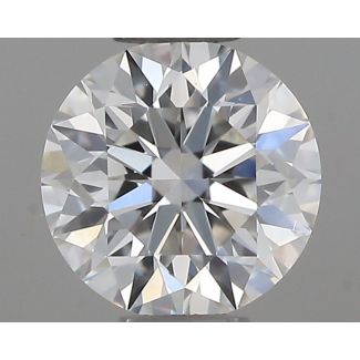 0.35 Carat Round G VVS2 EX GIA Natural Diamond