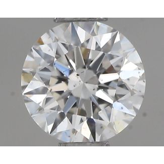 0.50 Carat Round H VS2 EX GIA Natural Diamond