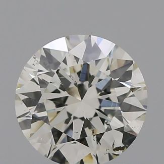 0.54 Carat Round J SI1 EX VG GIA Natural Diamond