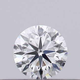 0.18 Carat Round D VVS1 VG EX GIA Natural Diamond