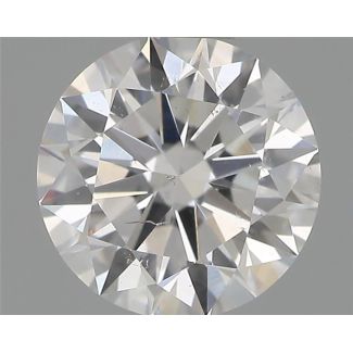 0.52 Carat Round E SI1 EX GIA Natural Diamond