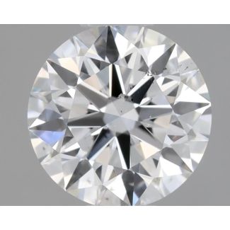 0.54 Carat Round E SI1 EX VG GIA Natural Diamond