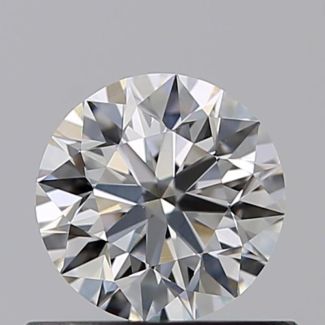 0.50 Carat Round F VS1 EX GIA Natural Diamond