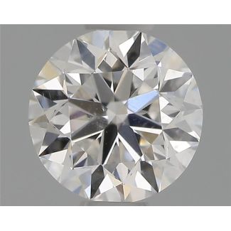 0.50 Carat Round E SI1 VG EX GIA Natural Diamond