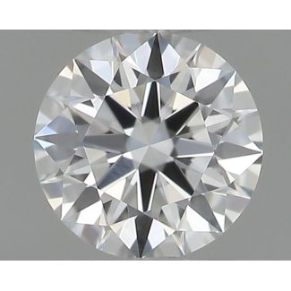 0.2 Carat Round F VS1 EX GIA Natural Diamond