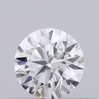 0.26 Carat Round F SI1 EX VG GIA Natural Diamond