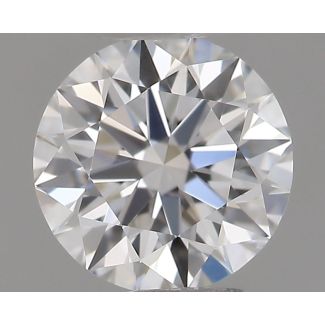 0.33 Carat Round E VVS1 EX GIA Natural Diamond