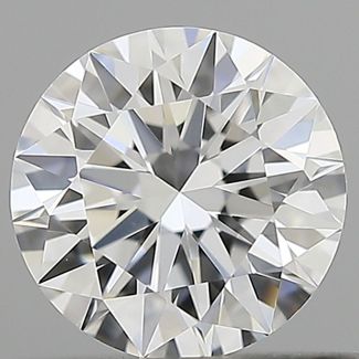 0.63 Carat Round D VVS1 EX GIA Natural Diamond