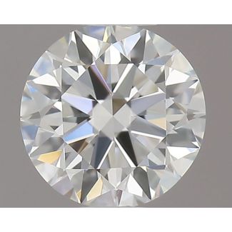 0.51 Carat Round F VVS2 EX GD GIA Natural Diamond