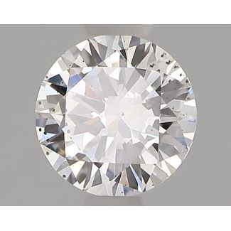 0.40 Carat Round D SI2 VG EX GIA Natural Diamond