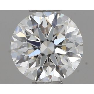 0.46 Carat Round H VVS1 EX GIA Natural Diamond